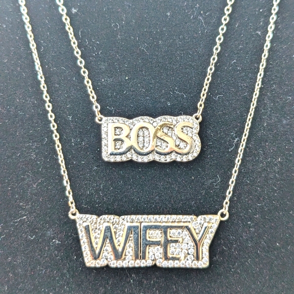 "RESERVED" Stainless Steel "WIFEY" necklace from KC Chic Designs - Picture 3 of 4